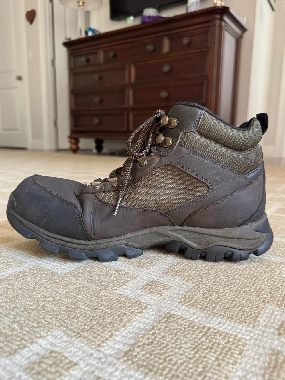 Timberland PRO Keele Ridge Steel Toe Waterproof Work Boots Brown 10.5W